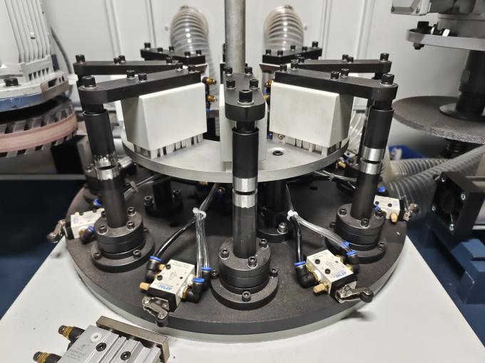 High Speed Industrial Automatic Metal Surface Stainless Steel Cup Mirror 2 Head Rotary Polishing Machine 6