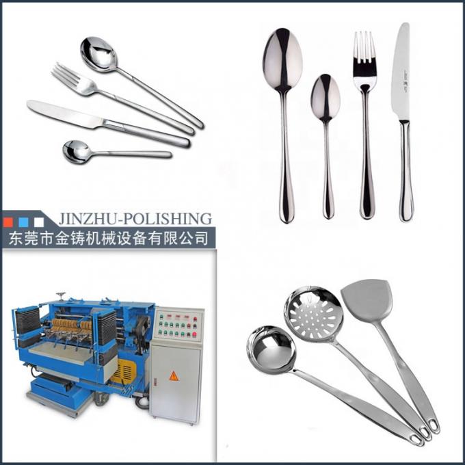 Cutlery Making Machinery Knife Spoon Fork Polisher With Double Sided Polishing 6