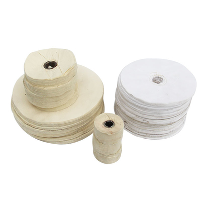 Metal stainless steel polishing and grinding consumables round hole white cloth wheel non-woven wheel