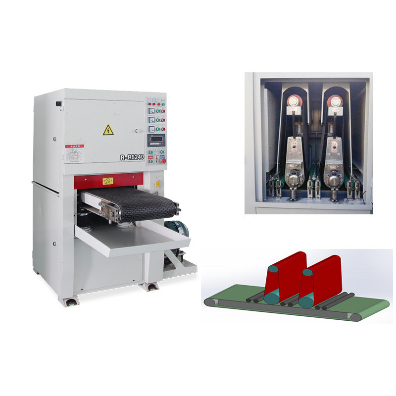 400mmRR Metal Wet Flat Surface Grinding Machine Wide Belt Sander Wet Polishing Machine Finishing Finishing Machine For Metal