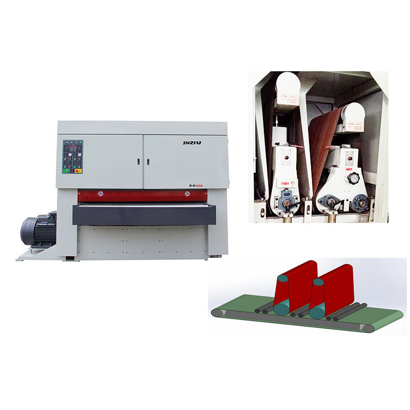 1500MM Automatic Flat Metal Deburring Machines PLC Core with Adjustable Belt