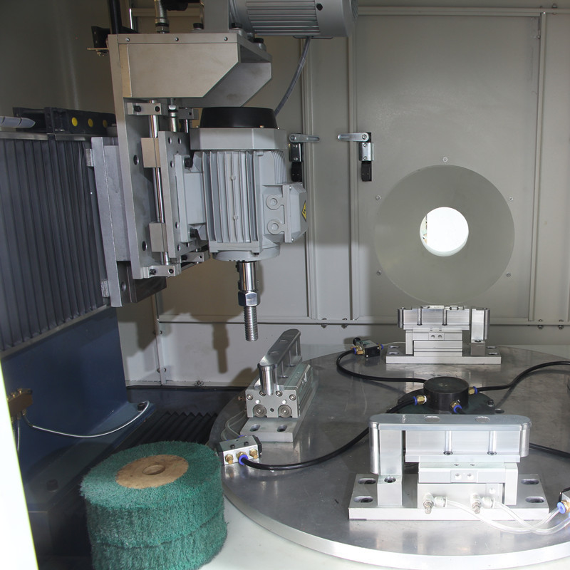 25KW Stainless Steel Door Lock Side Plate Guide Gusset Wire Drawing Machine With Polishing Function
