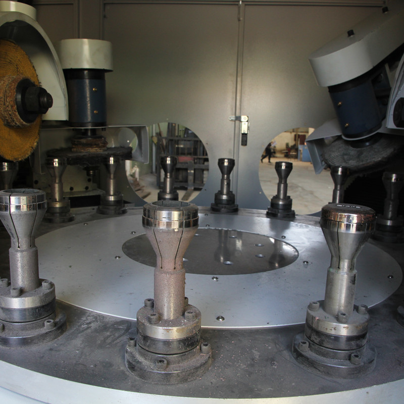 6 Grinding Head Automatic Polishing Machine Rotary Table For Dome Product Metal
