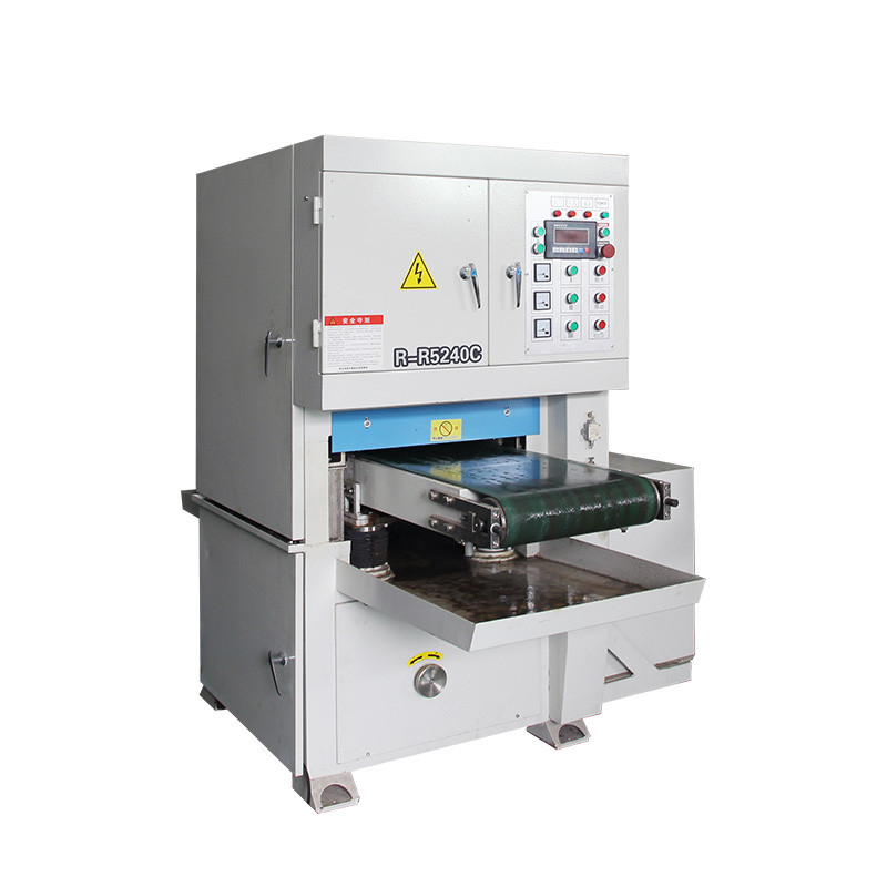 Stainless Steel Sheet automatic wide belt sanding machine 400mm wet flat surface grinding machine
