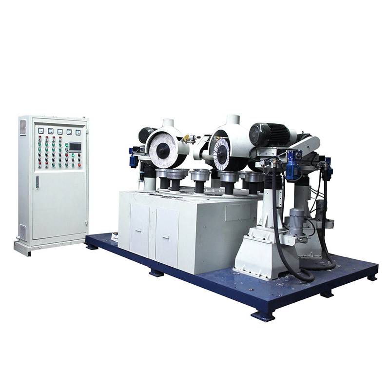 6 Grinding Head Mirror Polishing Machine Rotary Buffing For Metal Lock Panel Brass