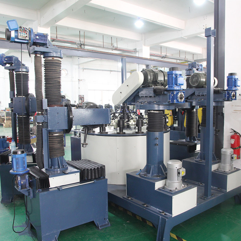 6 Grinding Head Mirror Polishing Machine Rotary Buffing For Metal Lock Panel Brass