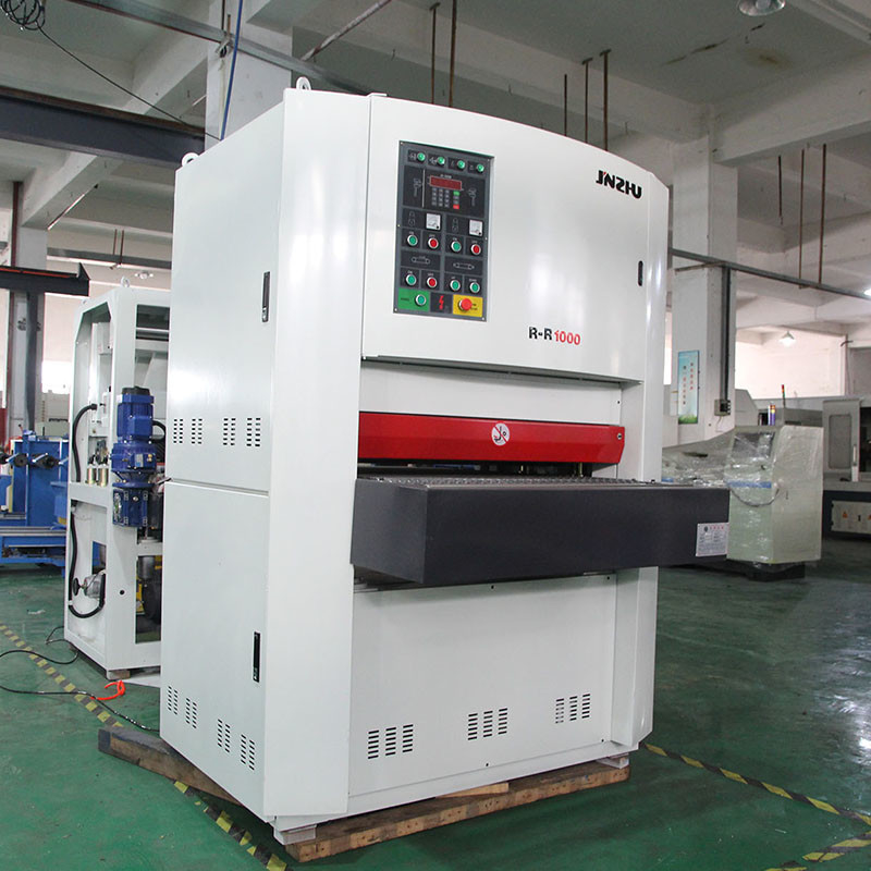 Sand Belt Automatic Rr1000mm Wide Working Sheet Metal Sanding Deburring Machine Belt Polishing