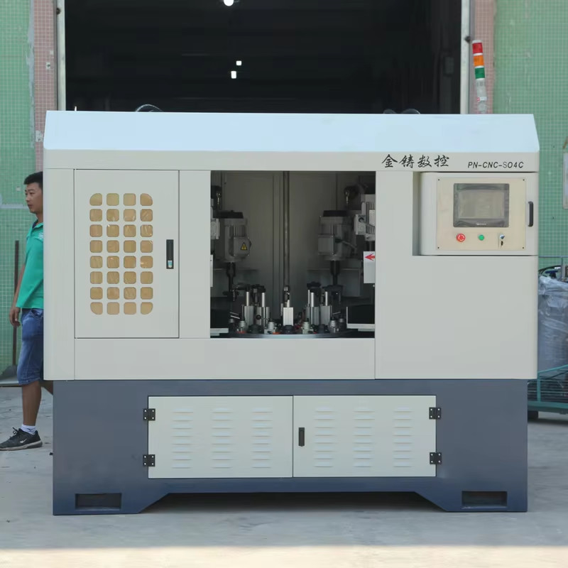 4 Grinding Heads Rotary Table Metal Polishing Machine For Stainless Steel Aluminum Products Mirror Polished