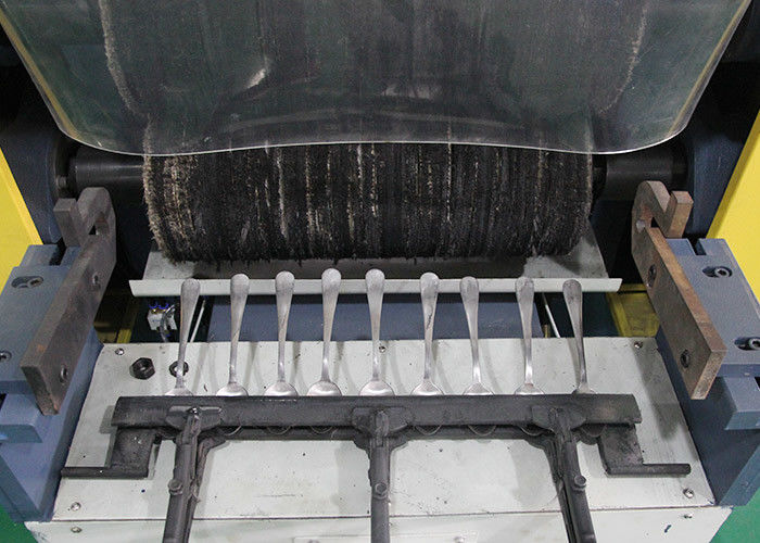 Mirror Finishing Double Shaft Cutlery Polishing Machine For Stainless Steel Spoon Handle