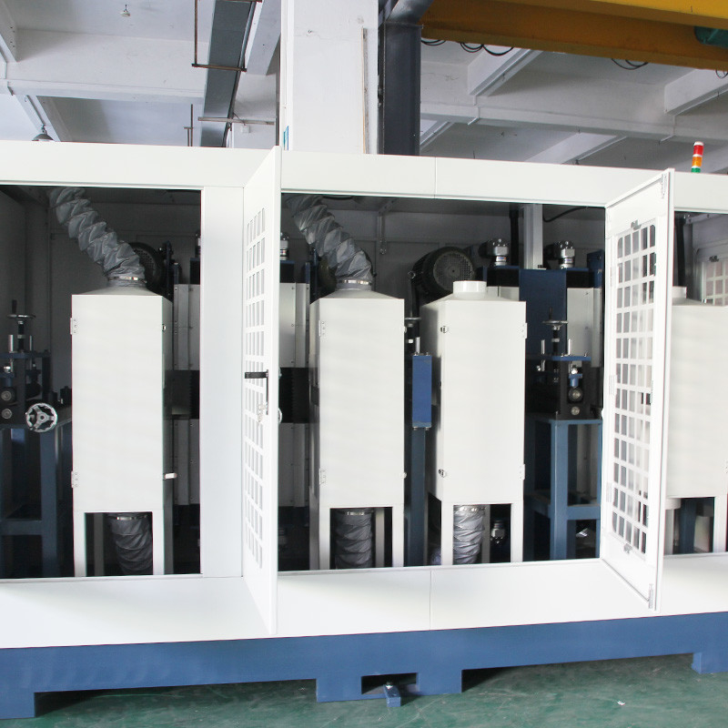 8 Heads Automatic Stainless Steel Coil Polishing Machine For Car Body Panel And Solar Panel Working Width 350mm