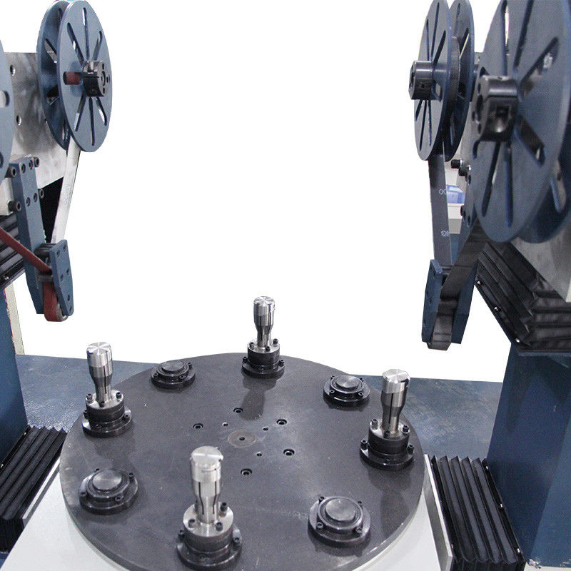 No4 Outer Cover Metal Industrial Double Head Sanding Disc Polishing Machine Wire Drawing Machine for Steel Wire