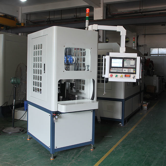 High Efficiency 2 Station CNC Brushing Machine Specialized Planar and Lateral Processing of Regular Shaped Round Lids