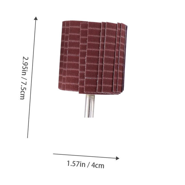 Polishing Consumables Durable Flap Wheels Emery Cloth 250*50 Mm Grit 240 Abrasive Wire Flap Wheel for Grinding Polishing