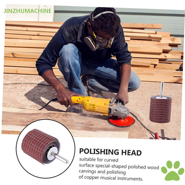 Durable Flap Wheels Emery Cloth 250*50 Mm Grit 240 Abrasive Wire Flap Wheel for Grinding Polishing