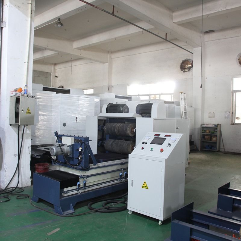 8k Mirror Hairline Wire Drawing Finishing Automatic Metal Pipe / Tube Square / Round Polishing Machine For Surface Finishing