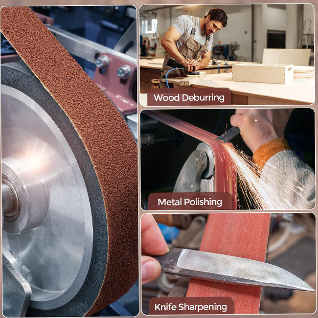 Durable Metal Sand Paper Aluminum Oxide Abrasive Grinding Sanding Abrasive Belt Polishing Abrasive Sanding Belts