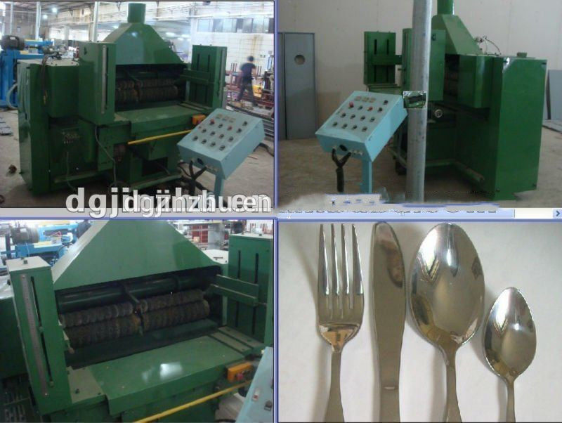 Metal Cutlery Polishing Machine Mirror Finishing 1.2m Working Table Size