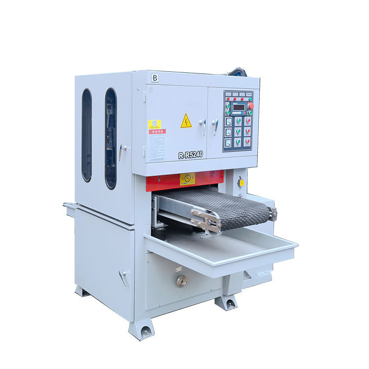 Grinding 400mm Abrasion Resistant Metal Plate Sander 2 Head Wide Belt Sander automatic sanding machine