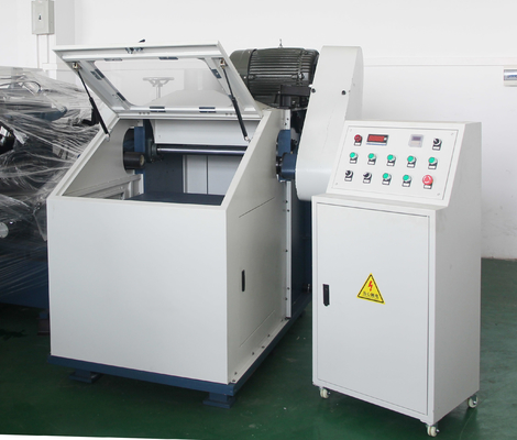 Luggage Accessories Metal Zipper Flat Polishing Machine With Dust Collector Centrifugal Disc
